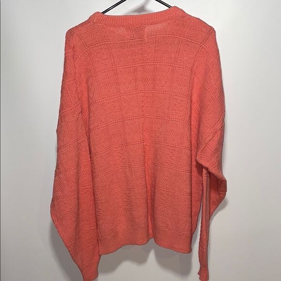 Vintage Pink Chunky Knit Crew Neck Sweater - Picture 5 of 7